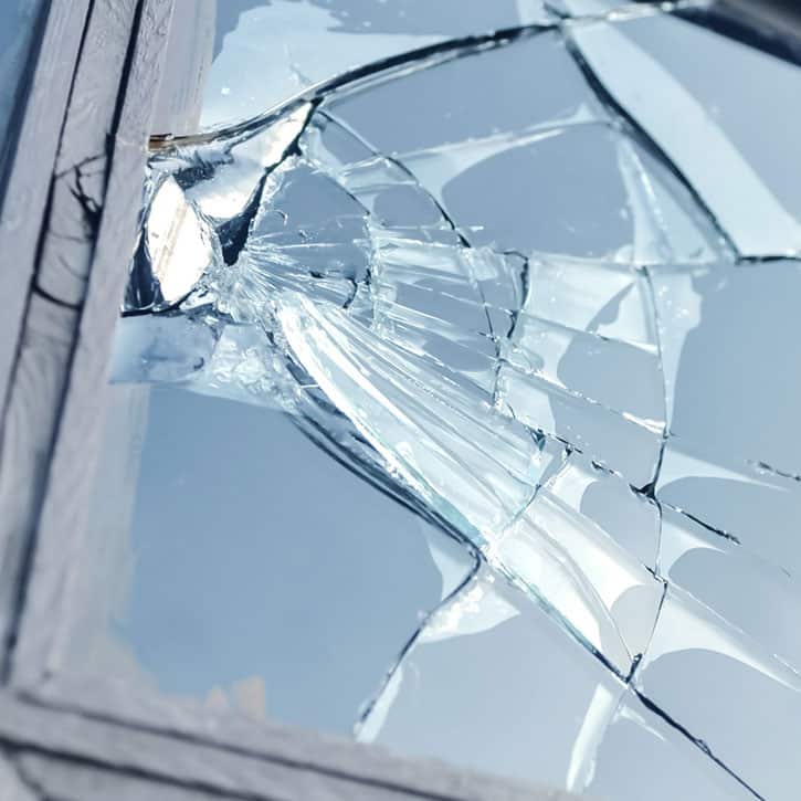 Broken window