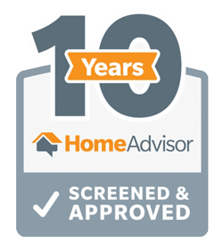 10 Years Screened and Approved HomeAdvisor Logo
