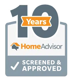 10 Years Screened and Approved HomeAdvisor Logo